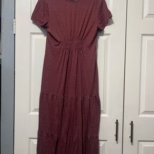 SHEIN Wine Red Maxi Dress